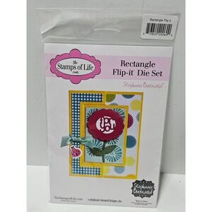 The Stamps of Life Rectangle Flip-it Die Set Stephanie Barnard Metal Cutting Die